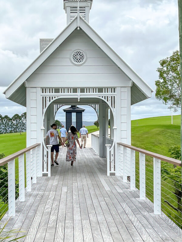 Entering The Old Dairy on Maleny Wedding Festival Tour