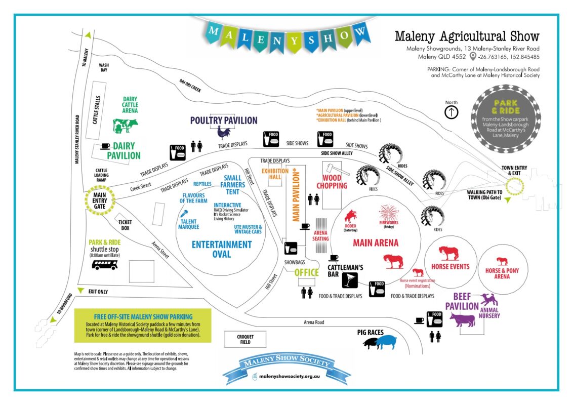 Maleny Show Grounds map