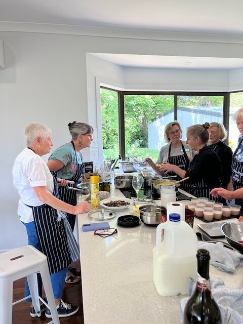 Kim Broad cooking Classes at Witta